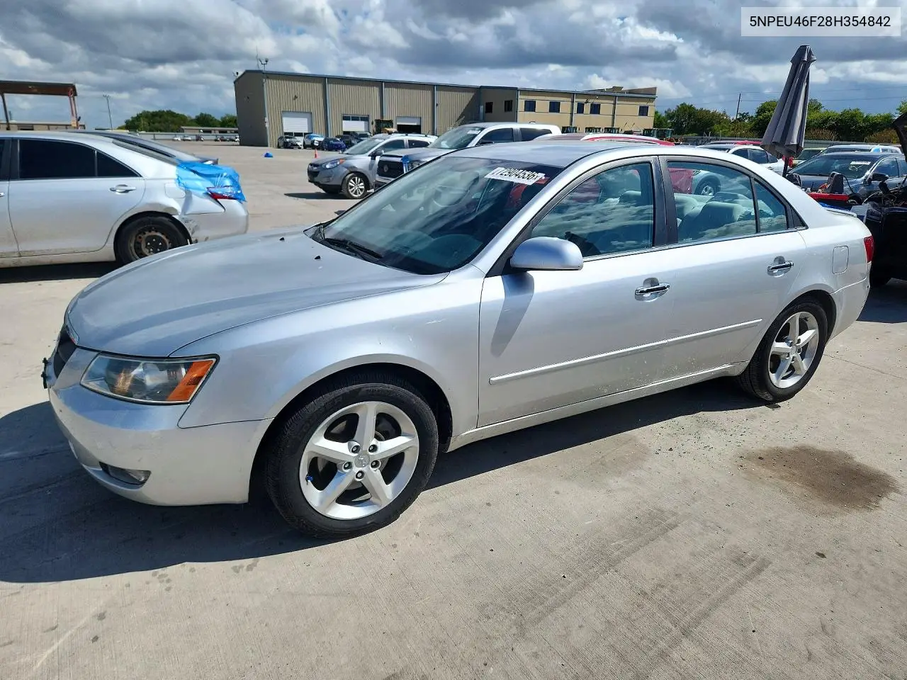 HYUNDAI SONATA 2008, VIN 5NPEU46F28H354842
