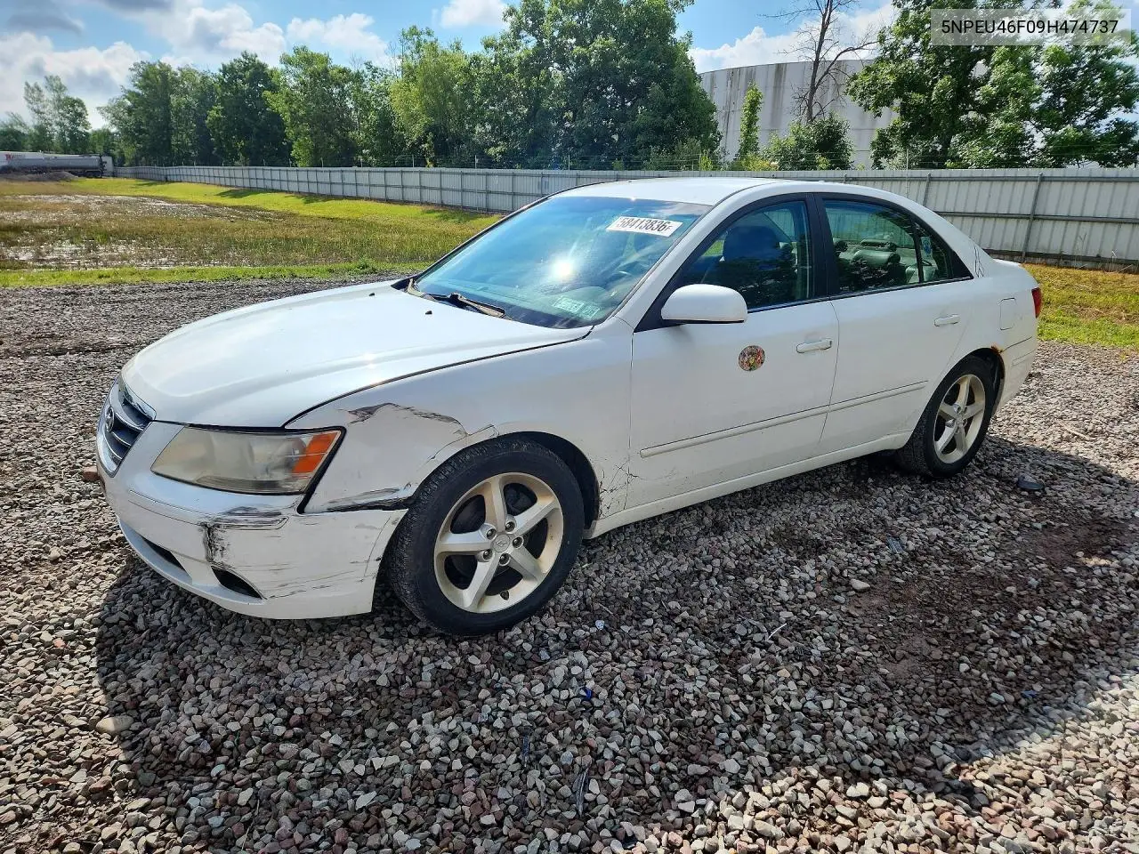 HYUNDAI SONATA 2009, VIN 5NPEU46F09H474737