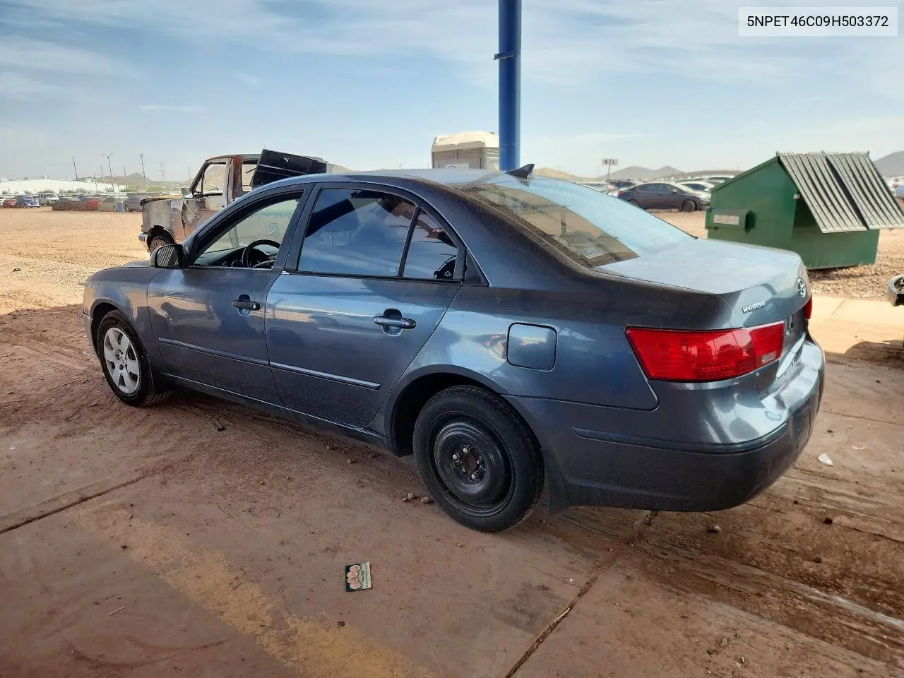 2009 HYUNDAI SONATA VIN 5NPET46C09H503372 — фото 2