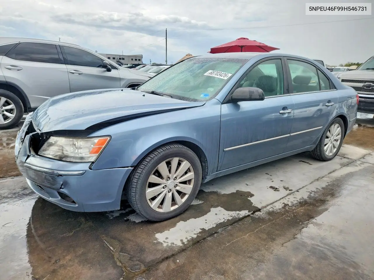HYUNDAI SONATA 2009, VIN 5NPEU46F99H546731