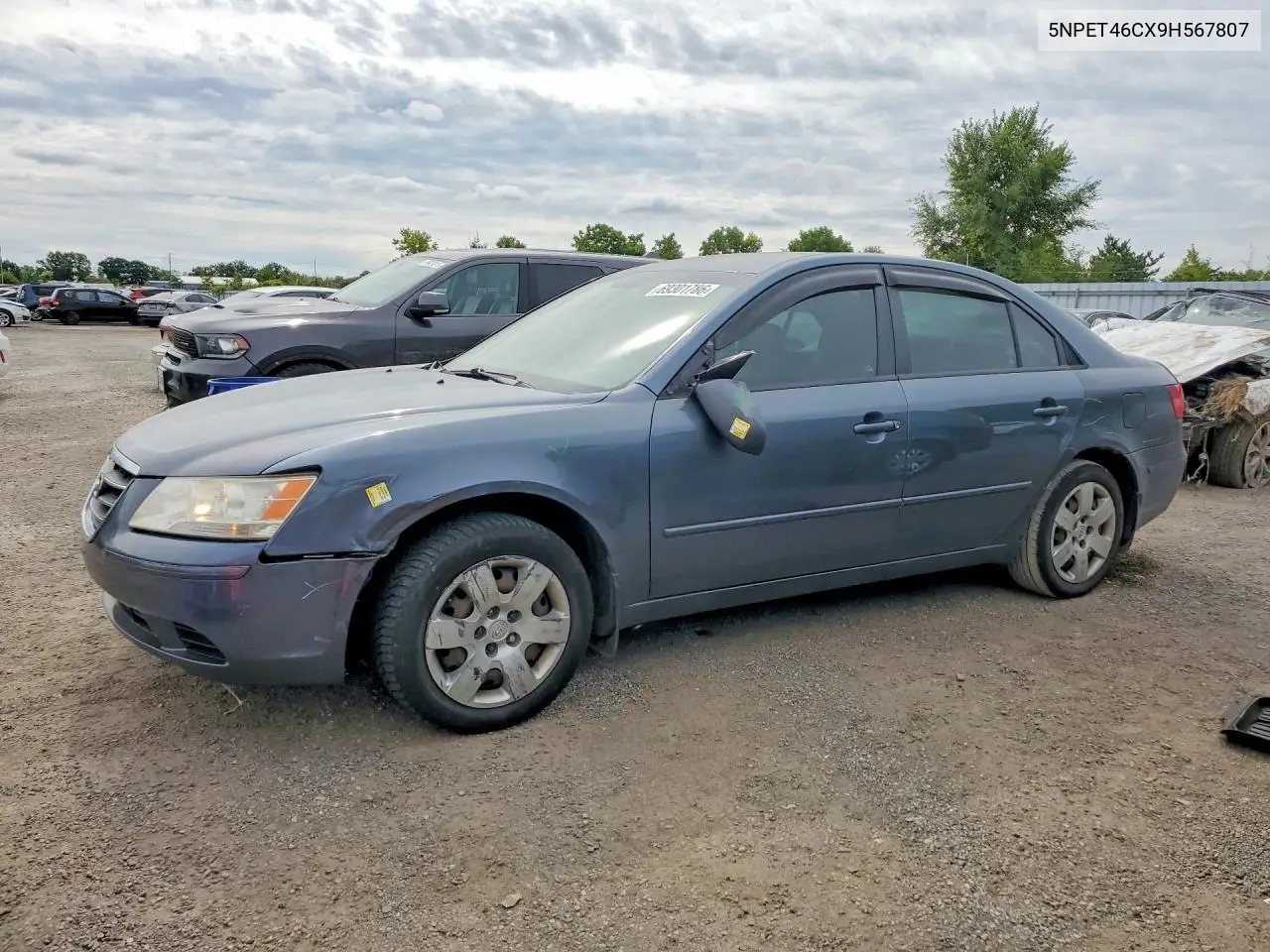 HYUNDAI SONATA 2009, VIN 5NPET46CX9H567807