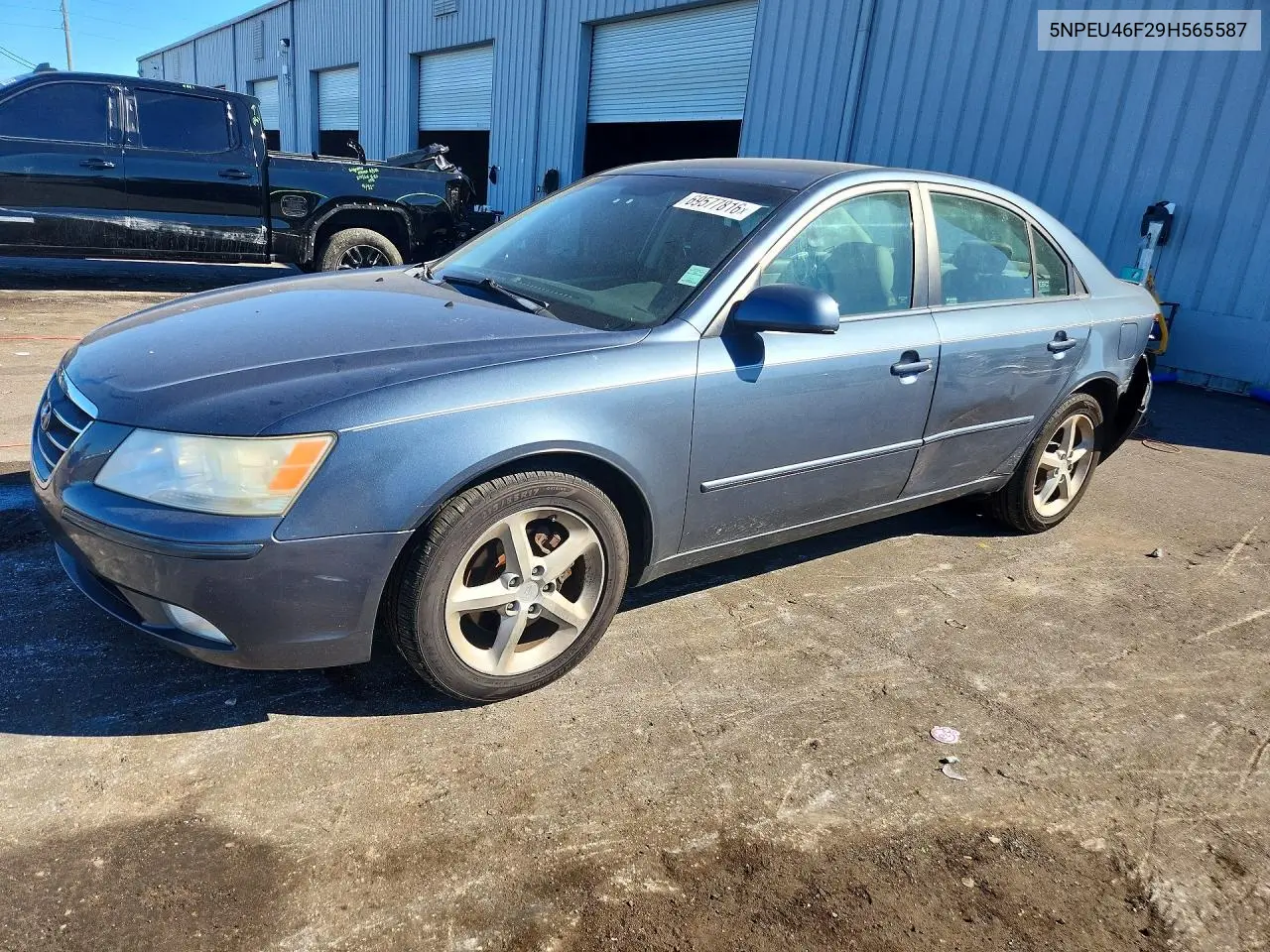 HYUNDAI SONATA 2009, VIN 5NPEU46F29H565587