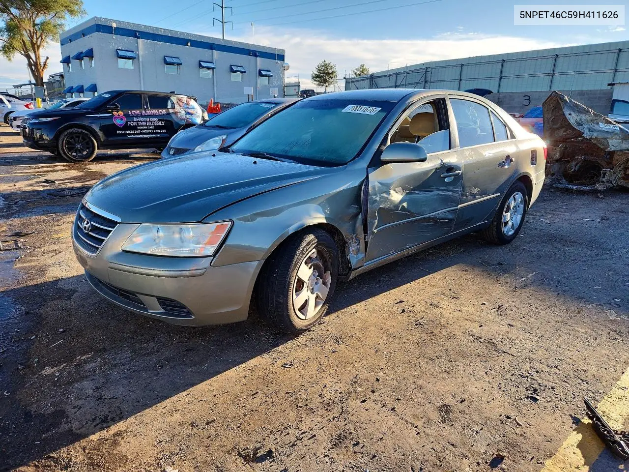 HYUNDAI SONATA 2009, VIN 5NPET46C59H411626