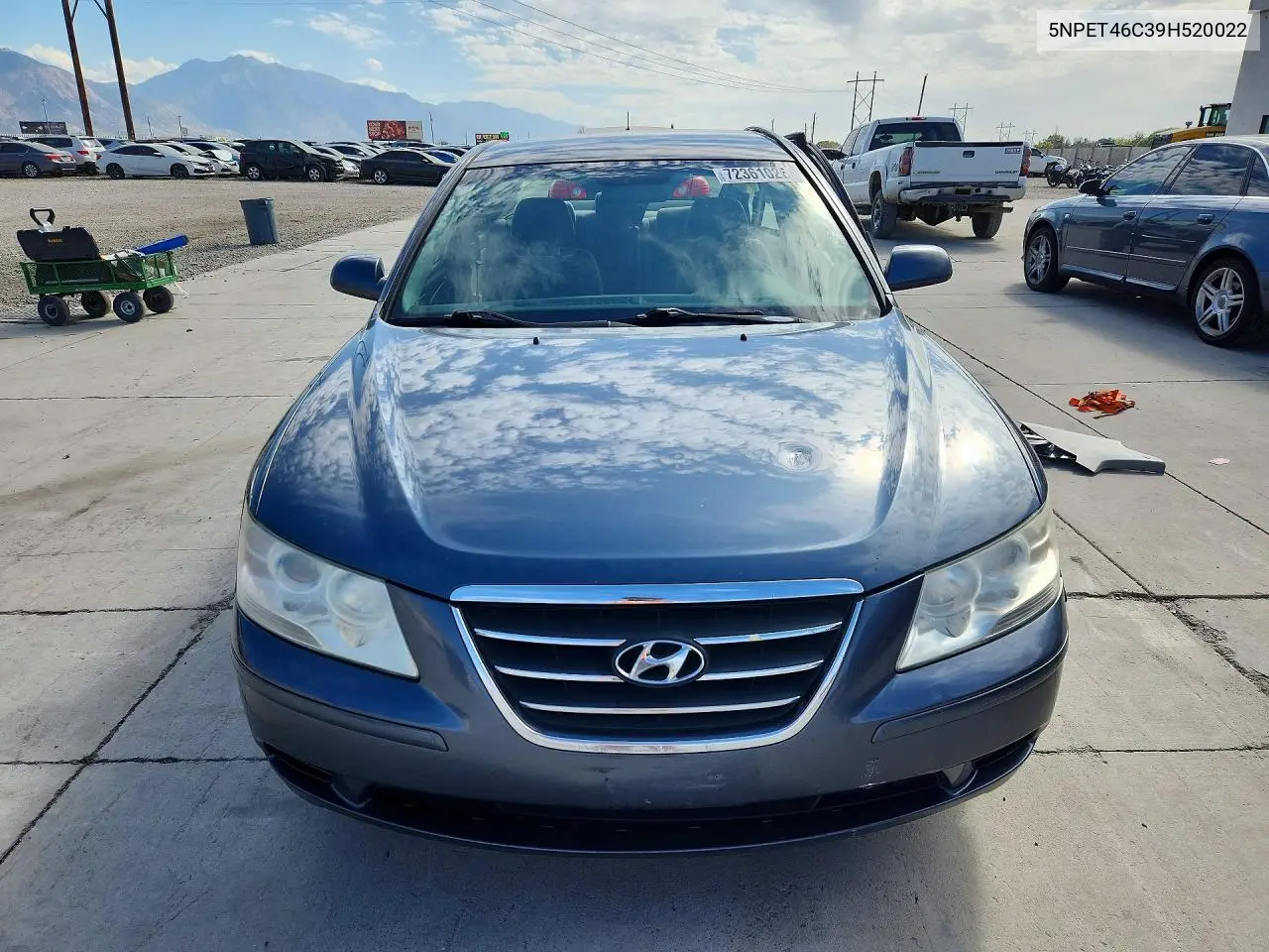2009 HYUNDAI SONATA VIN 5NPET46C39H520022 — фото 5