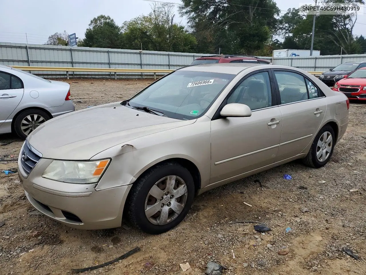 HYUNDAI SONATA 2009, VIN 5NPET46C59H430919