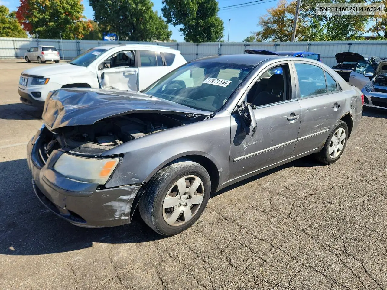 HYUNDAI SONATA 2009, VIN 5NPET46C29H476224
