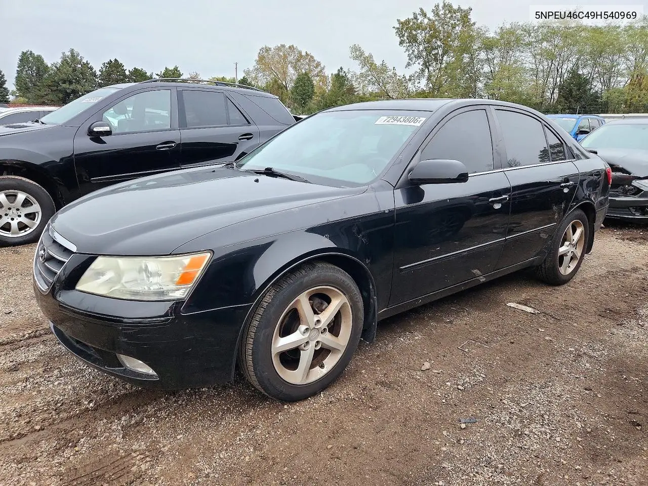 HYUNDAI SONATA 2009, VIN 5NPEU46C49H540969