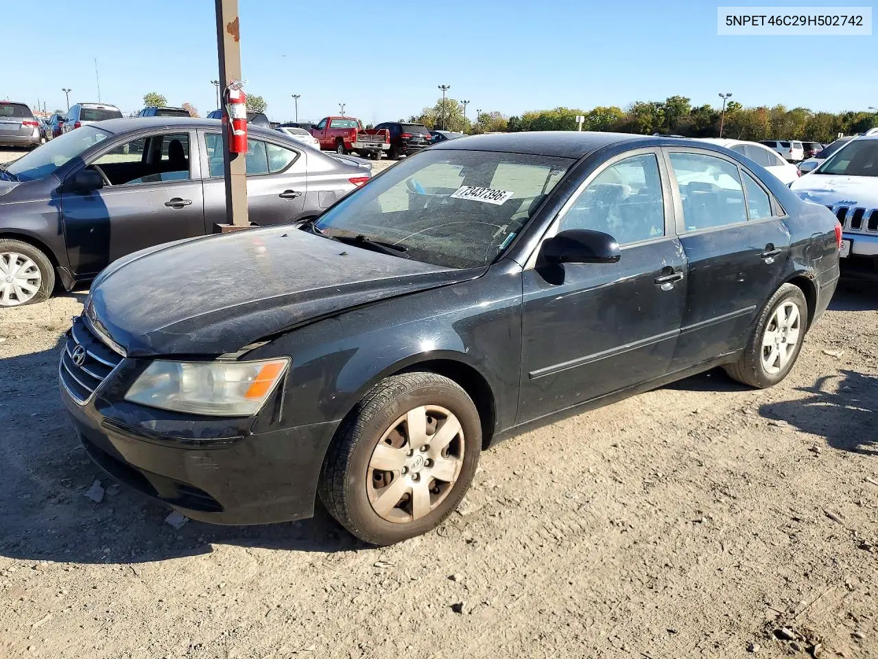 HYUNDAI SONATA 2009, VIN 5NPET46C29H502742