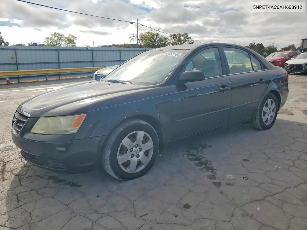 HYUNDAI SONATA 2010, VIN 5NPET4AC0AH608912