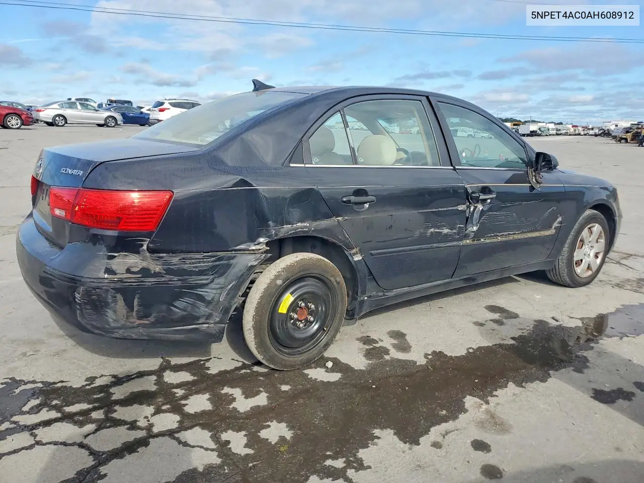 2010 HYUNDAI SONATA VIN 5NPET4AC0AH608912 — фото 3