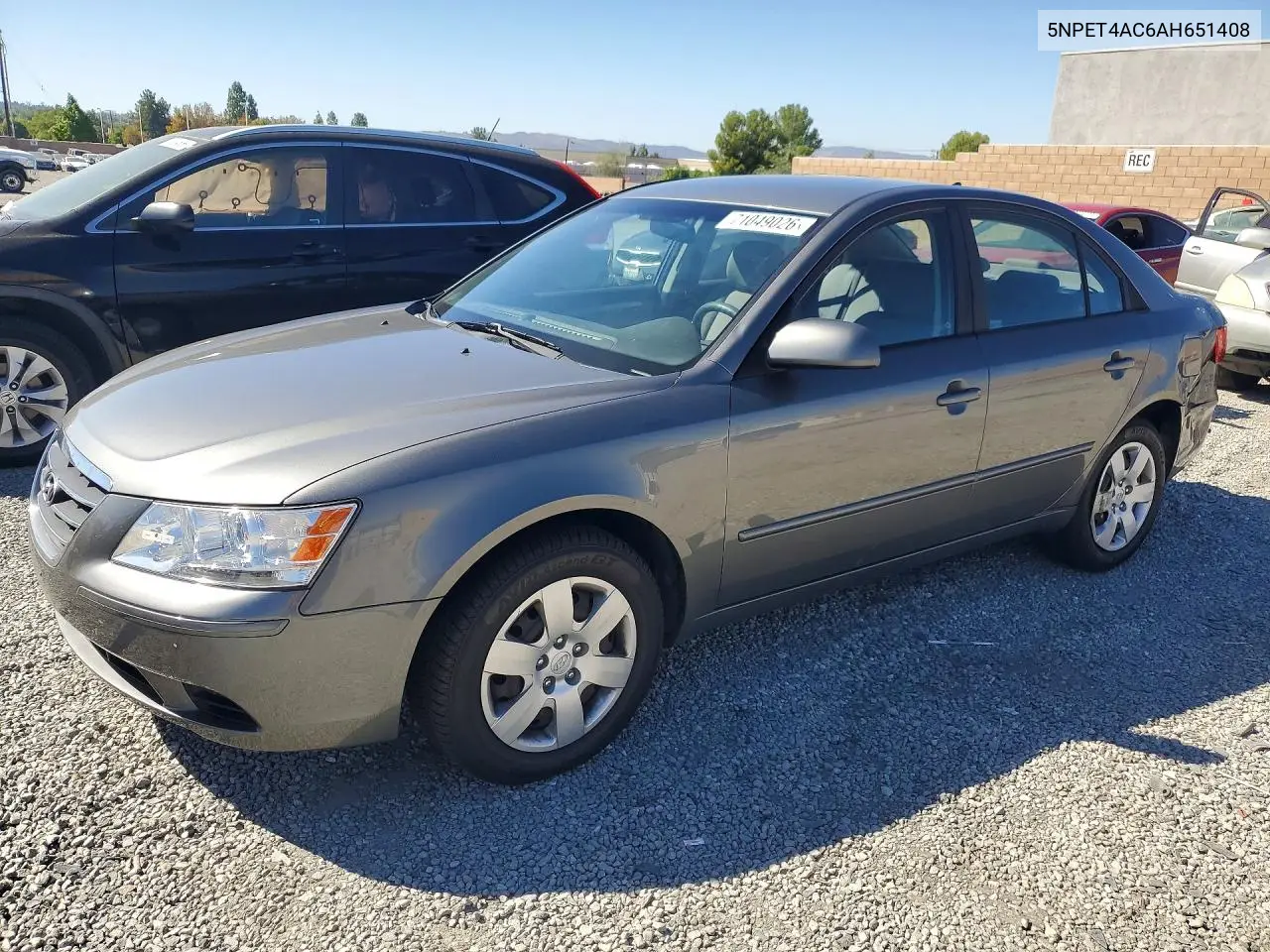 HYUNDAI SONATA 2010, VIN 5NPET4AC6AH651408