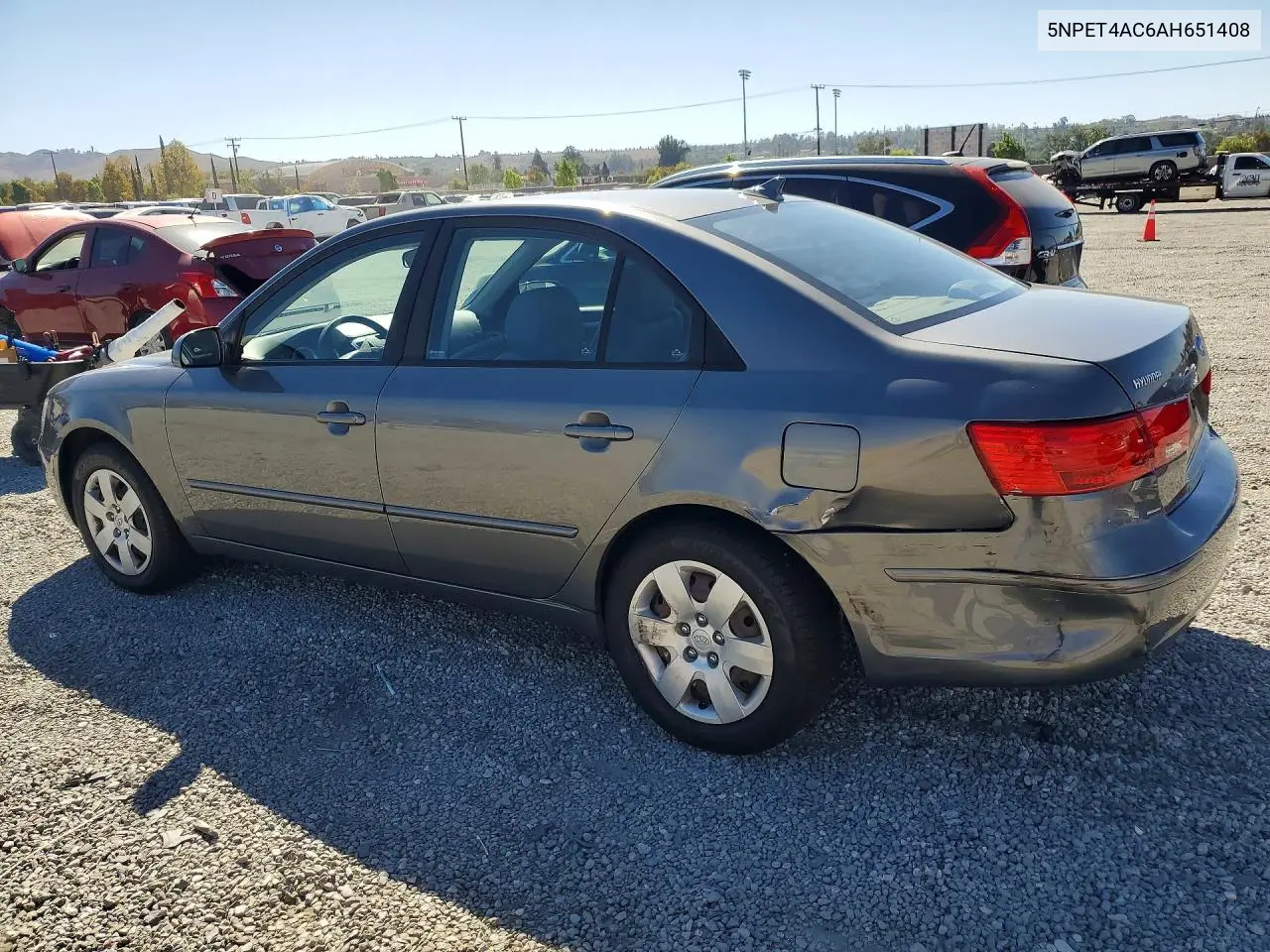 2010 HYUNDAI SONATA VIN 5NPET4AC6AH651408 — фото 2