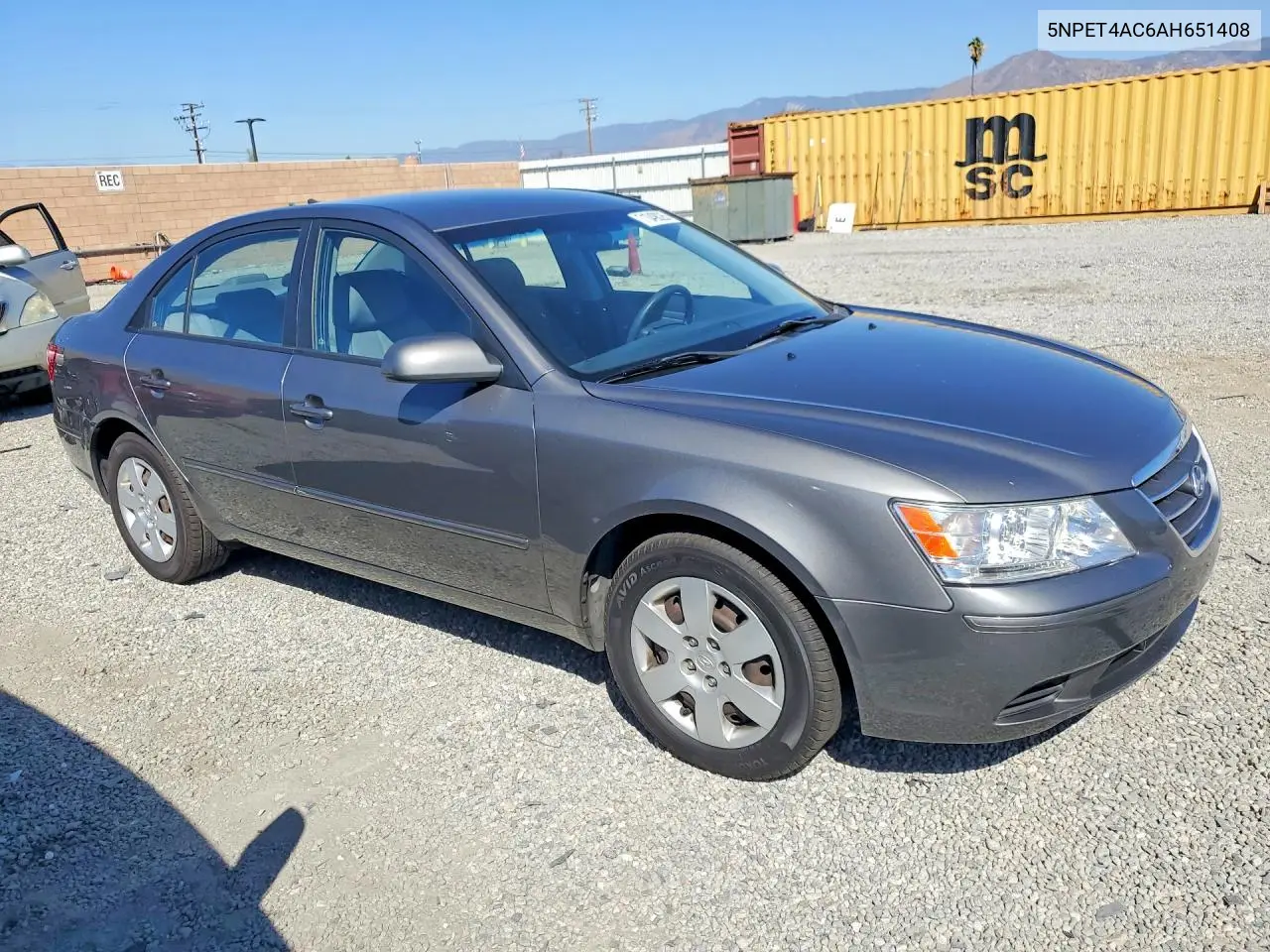 2010 HYUNDAI SONATA VIN 5NPET4AC6AH651408 — фото 4