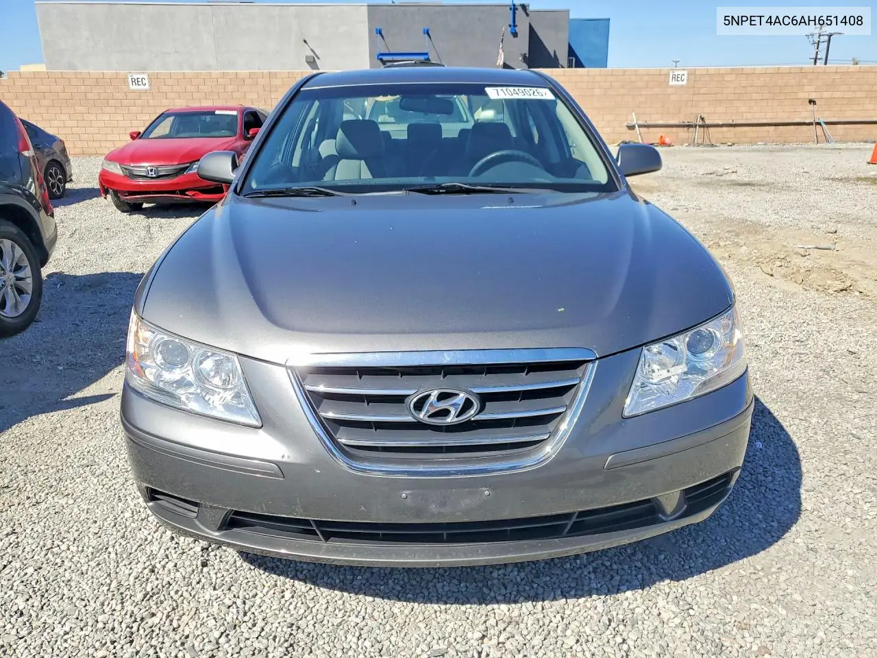 2010 HYUNDAI SONATA VIN 5NPET4AC6AH651408 — фото 5