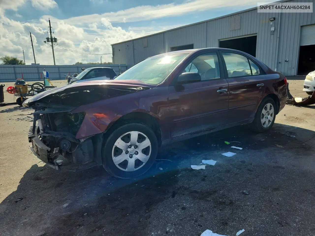 HYUNDAI SONATA 2010, VIN 5NPET4ACXAH604284