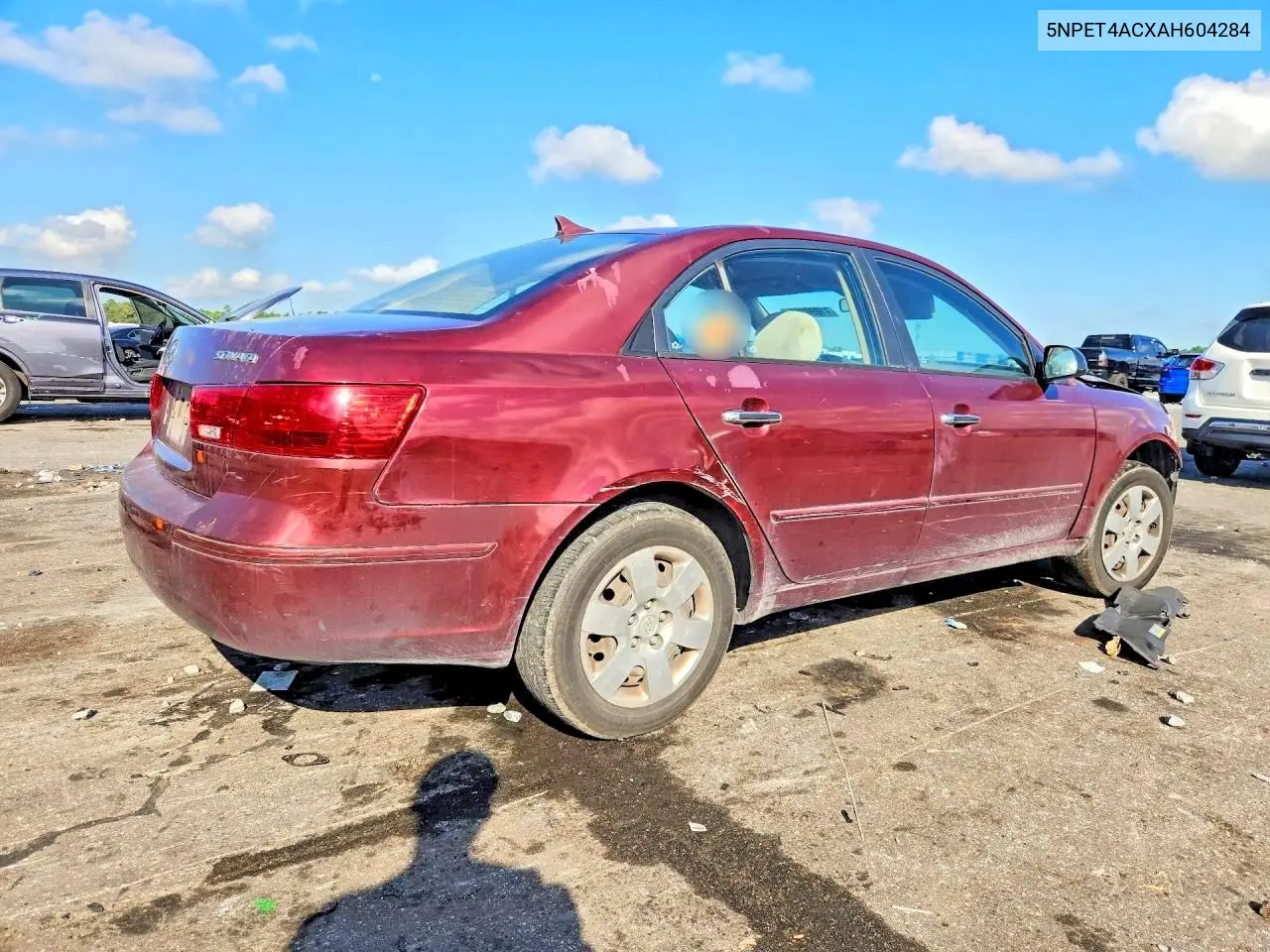 2010 HYUNDAI SONATA VIN 5NPET4ACXAH604284 — фото 3
