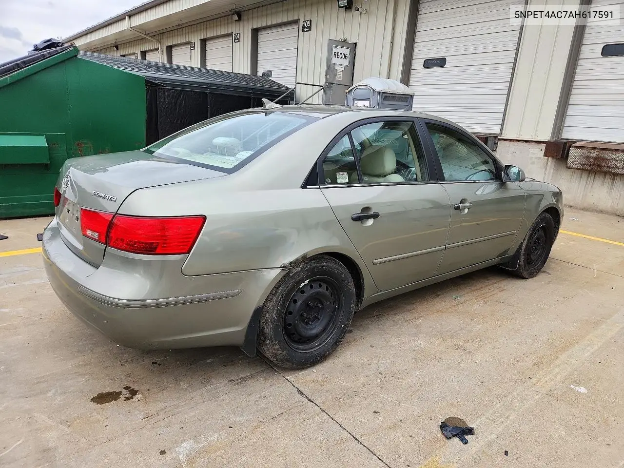 2010 HYUNDAI SONATA VIN 5NPET4AC7AH617591 — фото 3