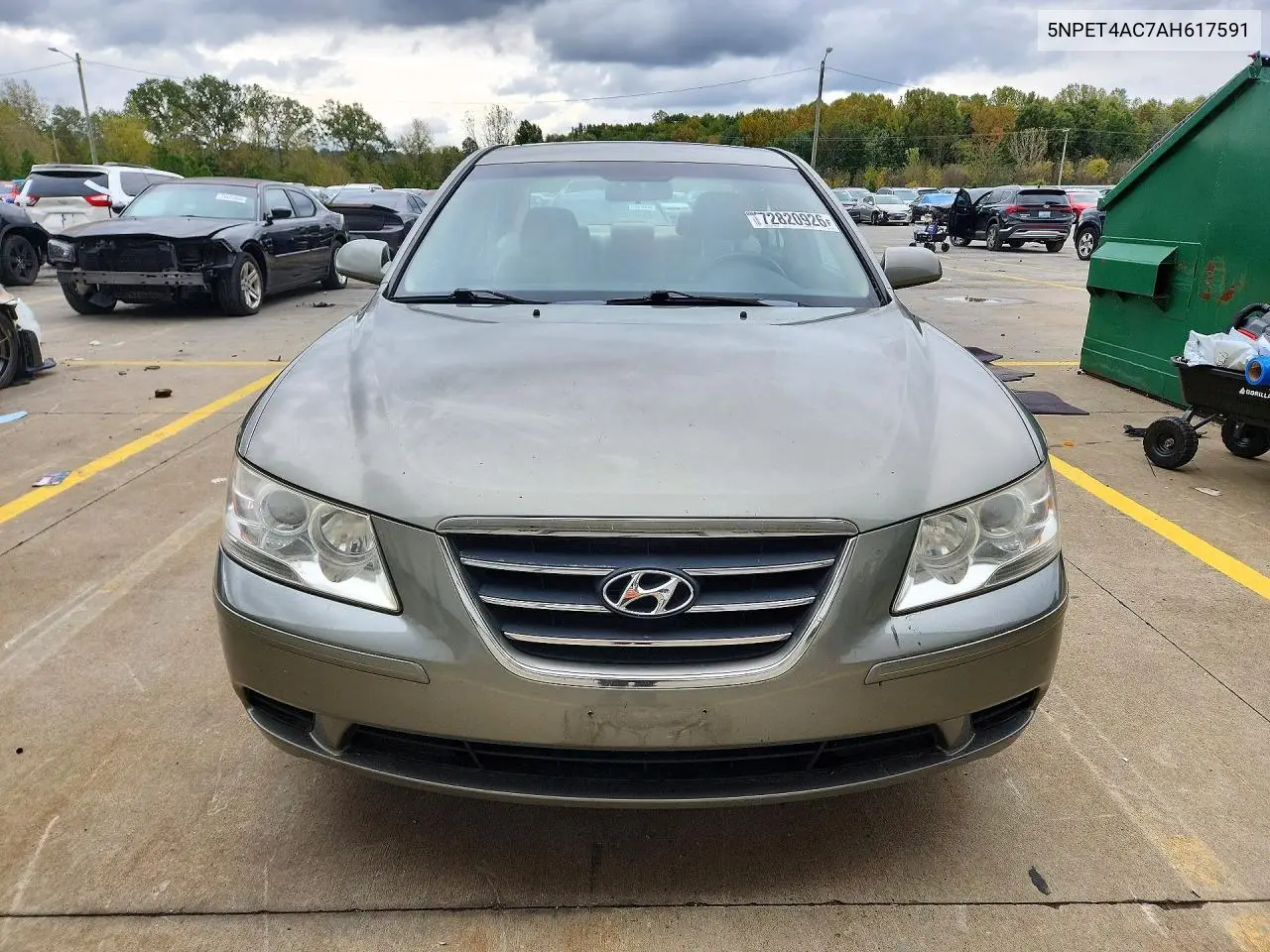 2010 HYUNDAI SONATA VIN 5NPET4AC7AH617591 — фото 5