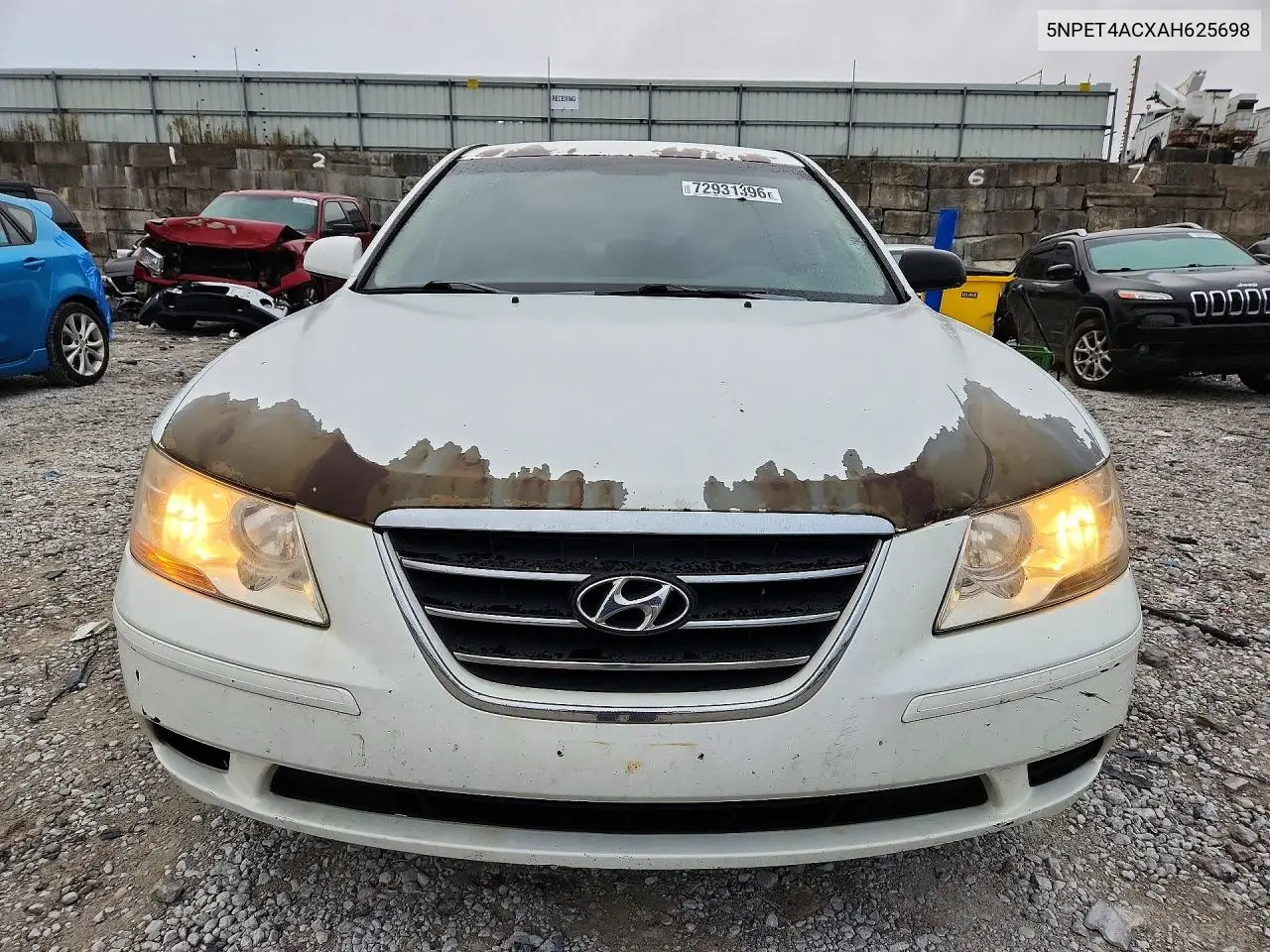 2010 HYUNDAI SONATA VIN 5NPET4ACXAH625698 — фото 5