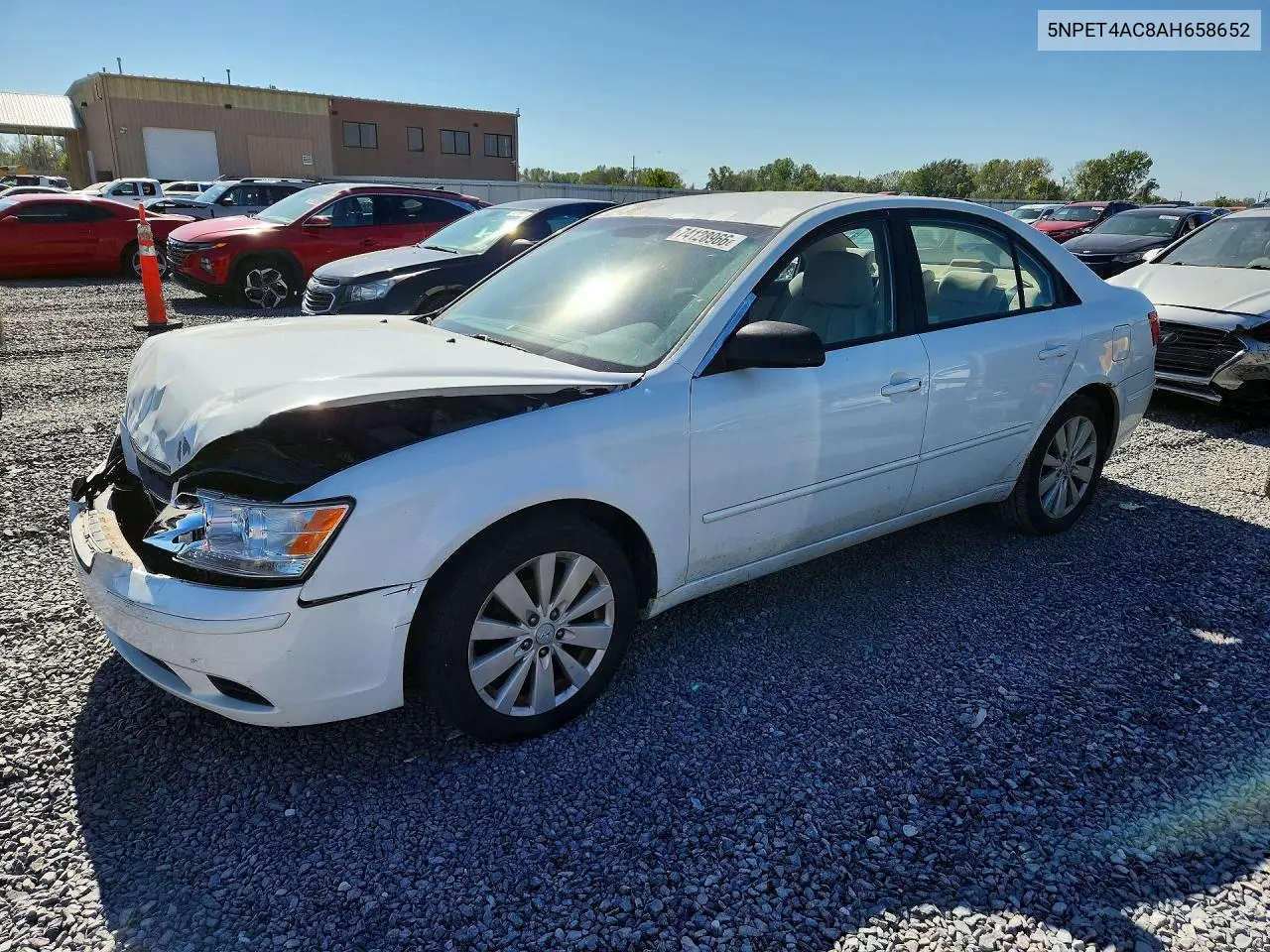 HYUNDAI SONATA 2010, VIN 5NPET4AC8AH658652