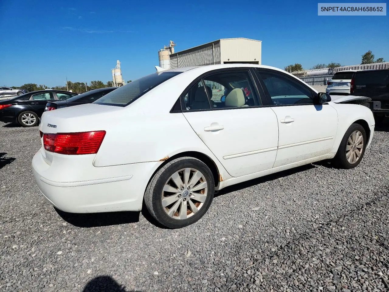2010 HYUNDAI SONATA VIN 5NPET4AC8AH658652 — фото 3