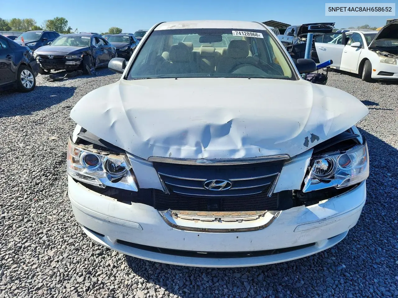 2010 HYUNDAI SONATA VIN 5NPET4AC8AH658652 — фото 5