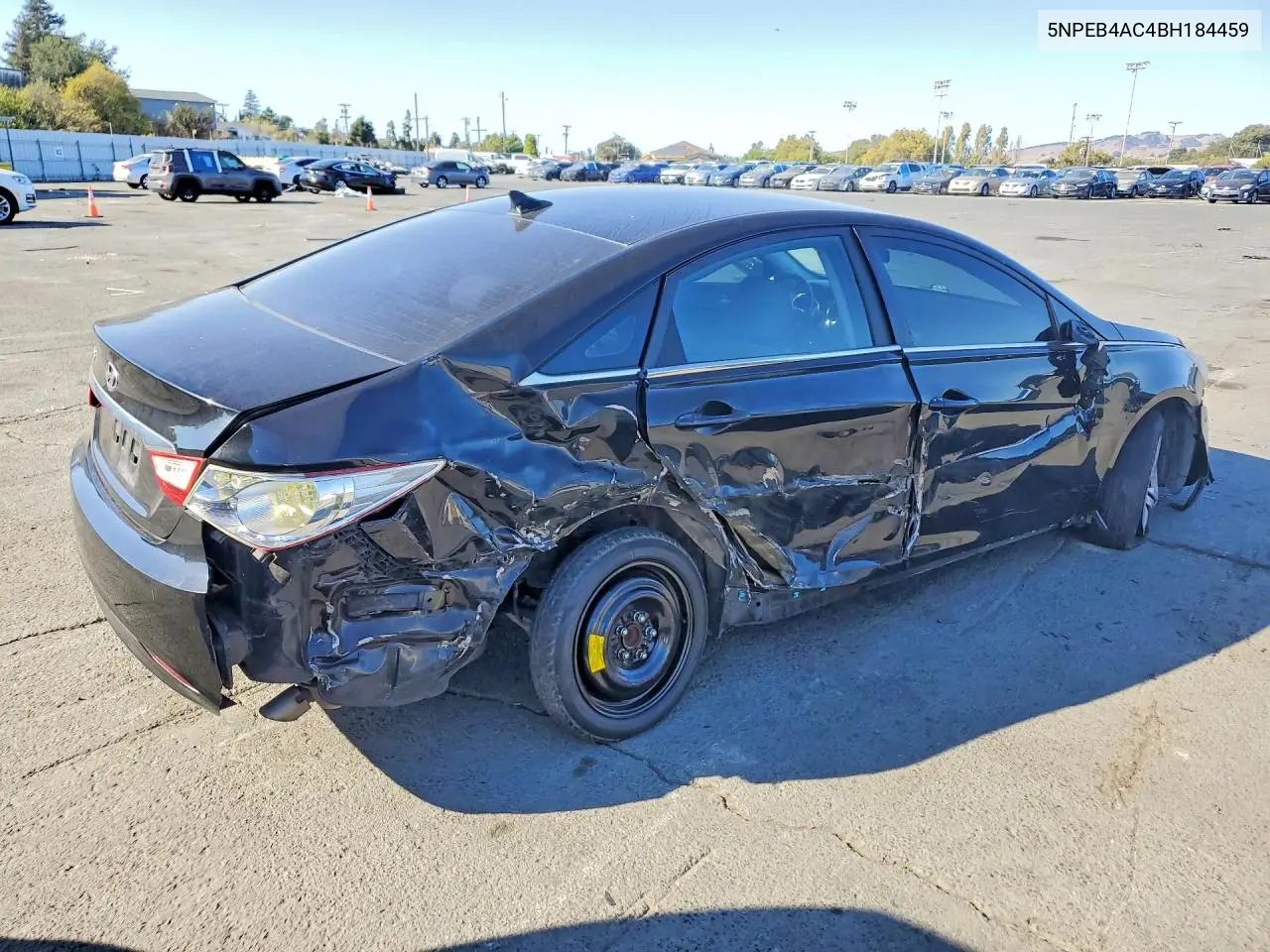 2011 HYUNDAI SONATA VIN 5NPEB4AC4BH184459 — фото 3