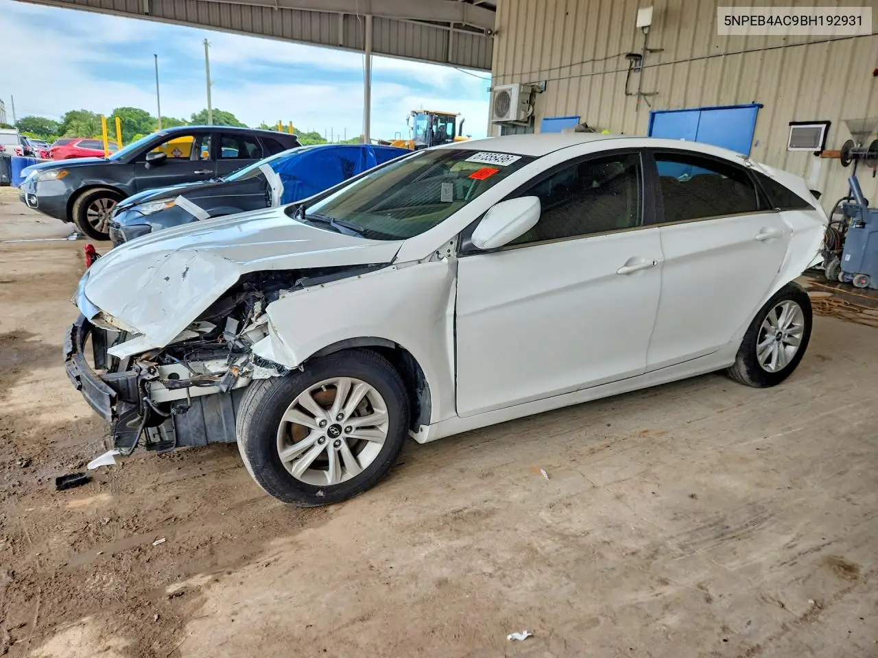 HYUNDAI SONATA 2011, VIN 5NPEB4AC9BH192931