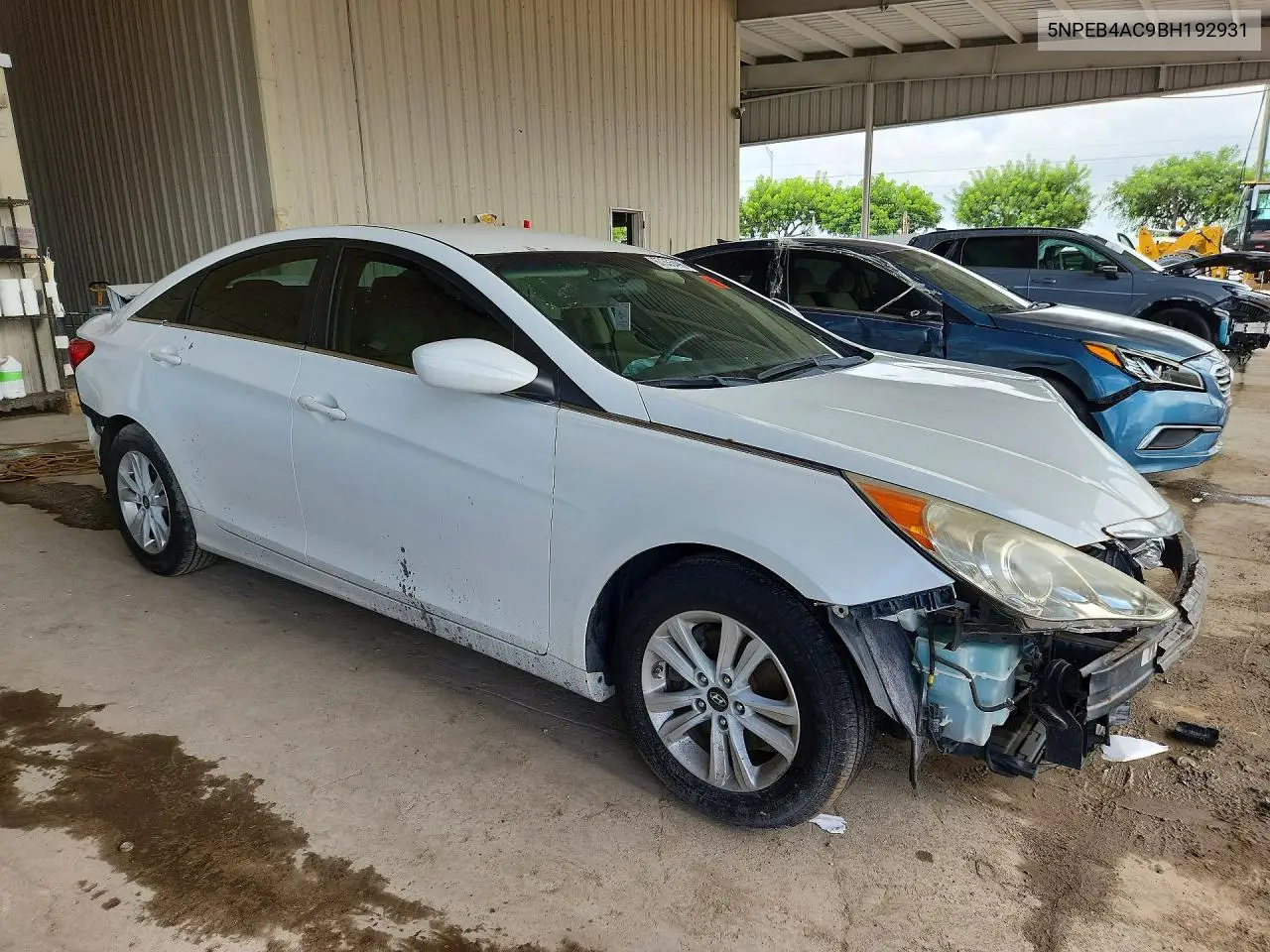 2011 HYUNDAI SONATA VIN 5NPEB4AC9BH192931 — фото 4