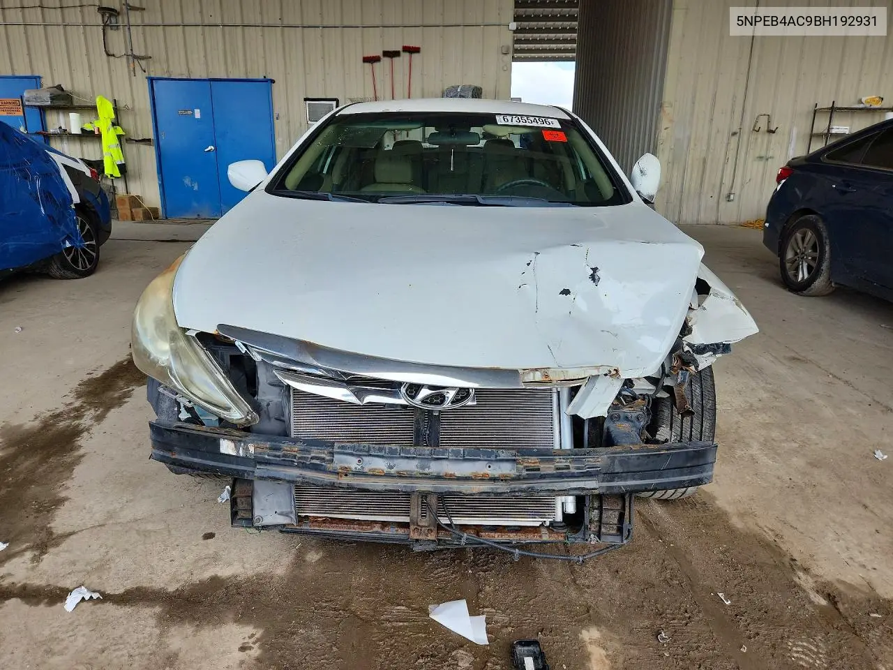 2011 HYUNDAI SONATA VIN 5NPEB4AC9BH192931 — фото 5