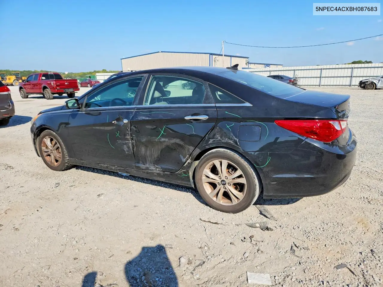 2011 HYUNDAI SONATA VIN 5NPEC4ACXBH087683 — фото 2