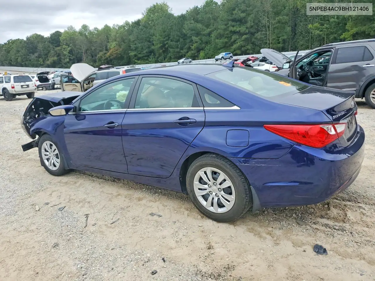 2011 HYUNDAI SONATA VIN 5NPEB4AC9BH121406 — фото 2