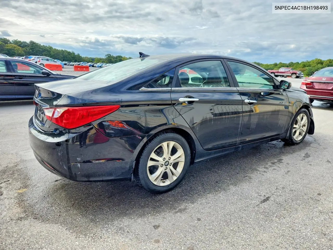 2011 HYUNDAI SONATA VIN 5NPEC4AC1BH198493 — фото 3
