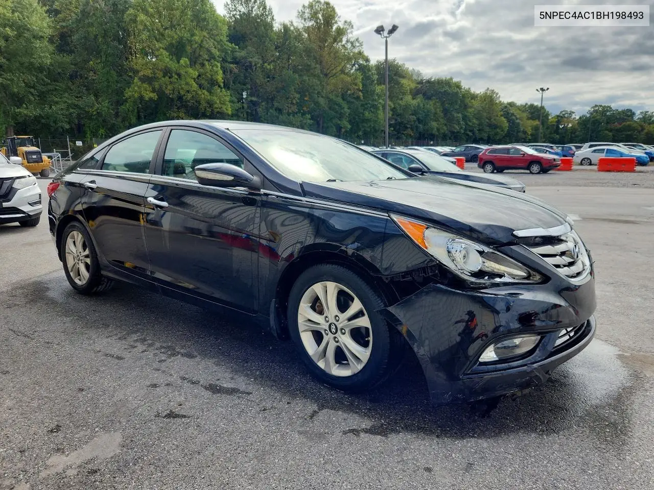 2011 HYUNDAI SONATA VIN 5NPEC4AC1BH198493 — фото 4