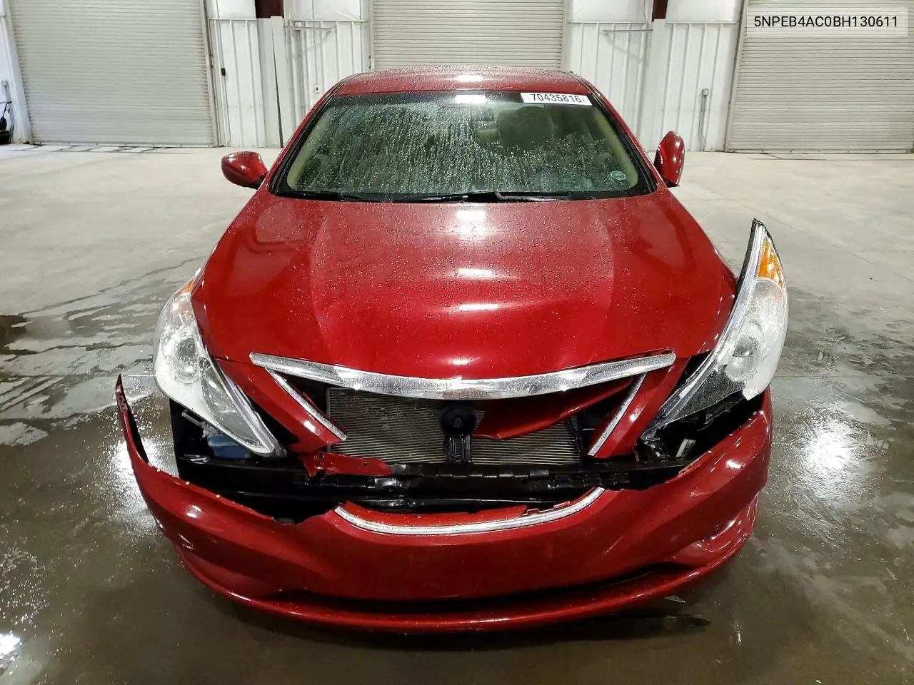 2011 HYUNDAI SONATA VIN 5NPEB4AC0BH130611 — фото 5