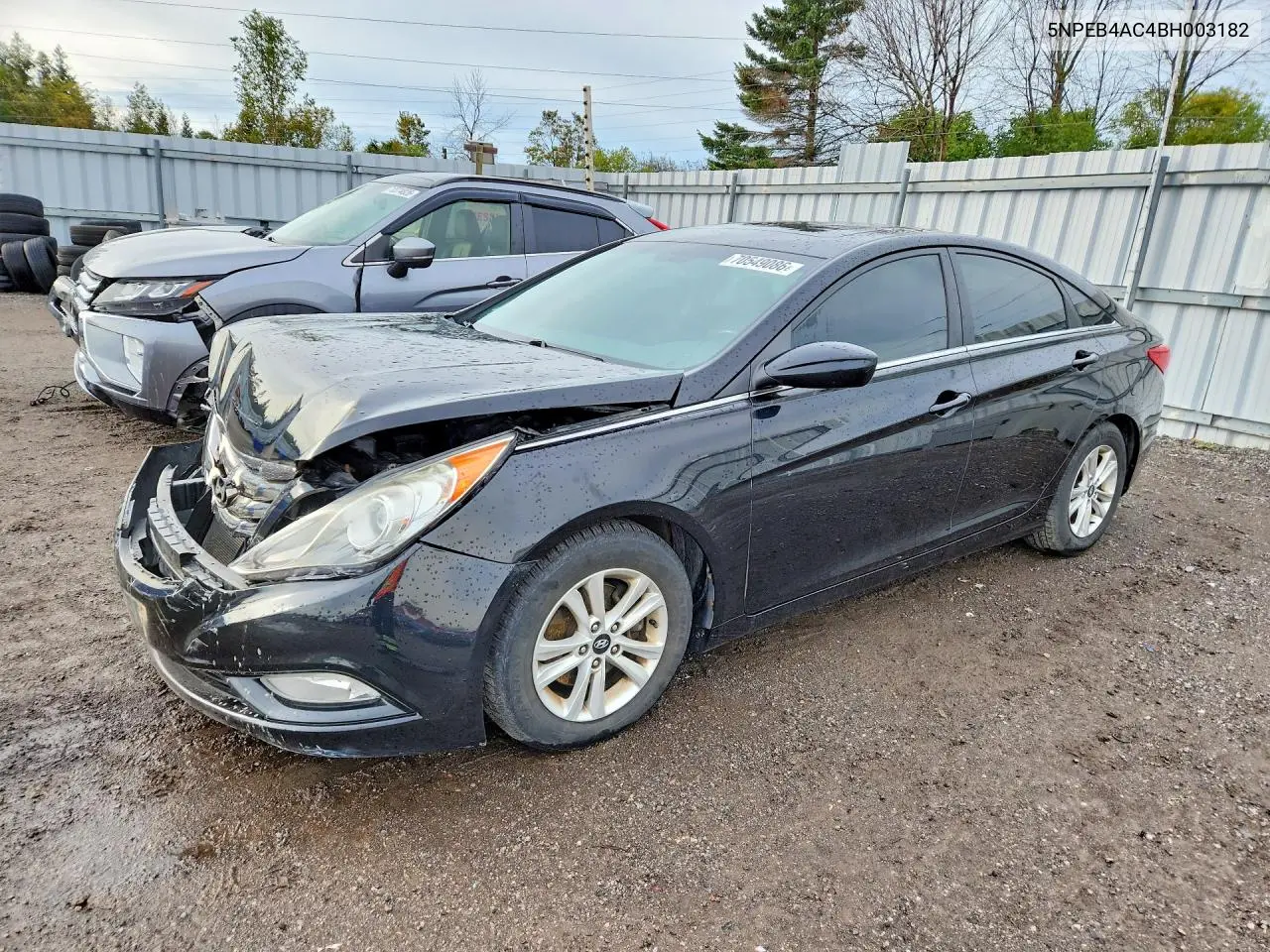 HYUNDAI SONATA 2011, VIN 5NPEB4AC4BH003182