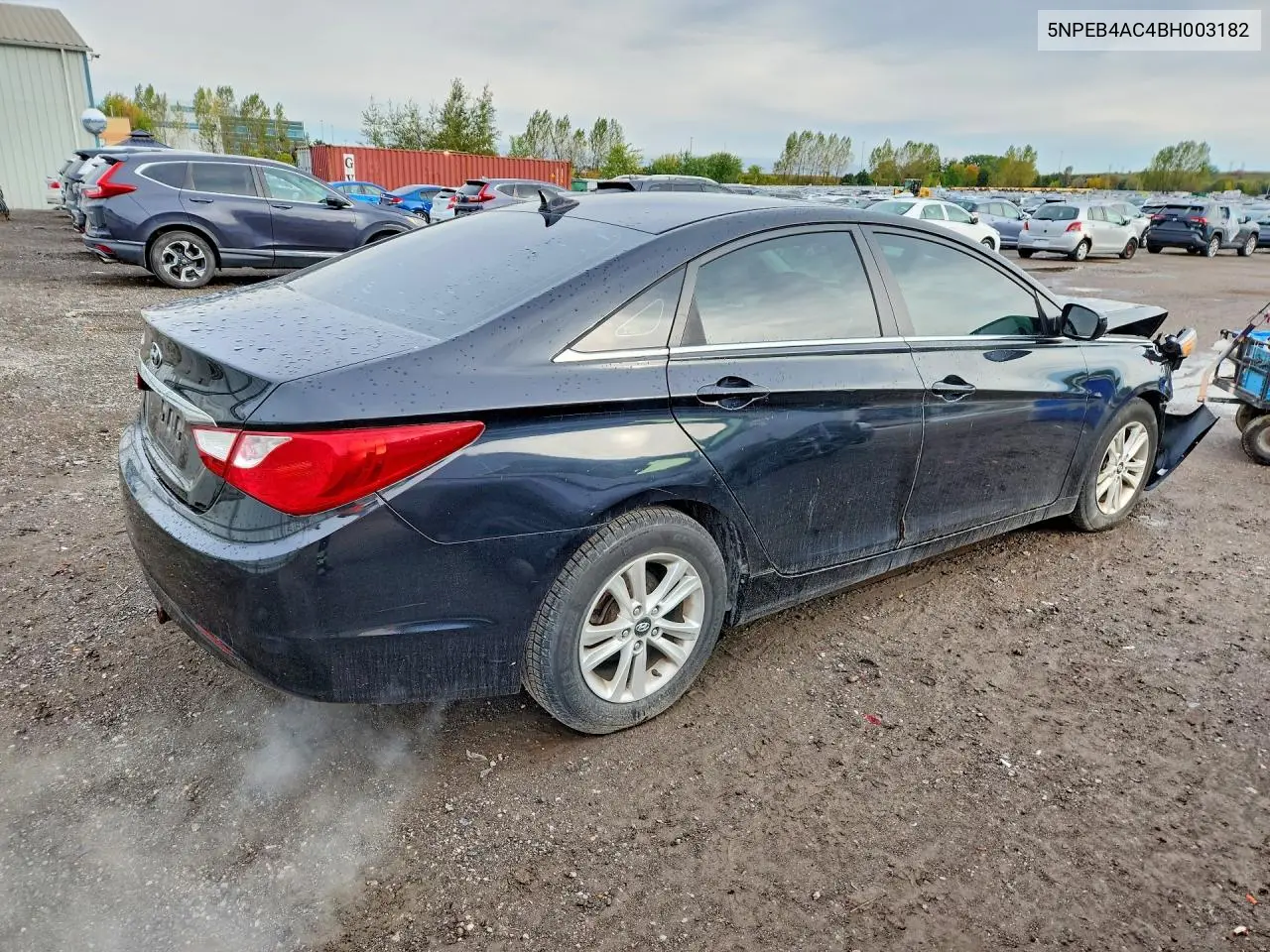 2011 HYUNDAI SONATA VIN 5NPEB4AC4BH003182 — фото 3