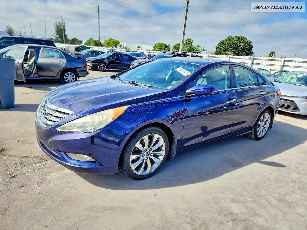 HYUNDAI SONATA 2011, VIN 5NPEC4AC5BH179560