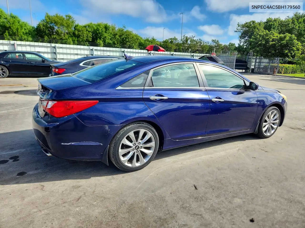 2011 HYUNDAI SONATA VIN 5NPEC4AC5BH179560 — фото 3