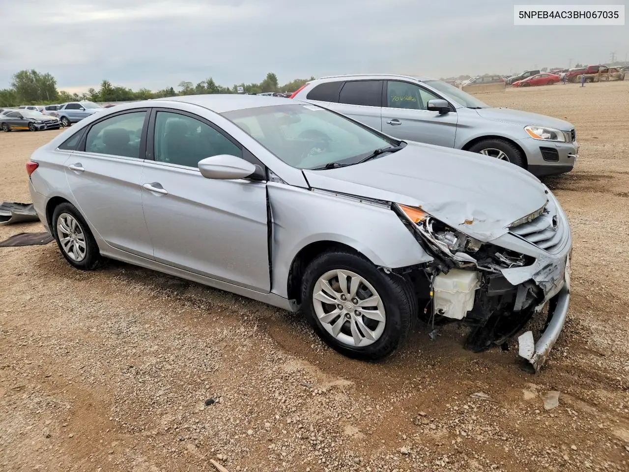 2011 HYUNDAI SONATA VIN 5NPEB4AC3BH067035 — фото 4