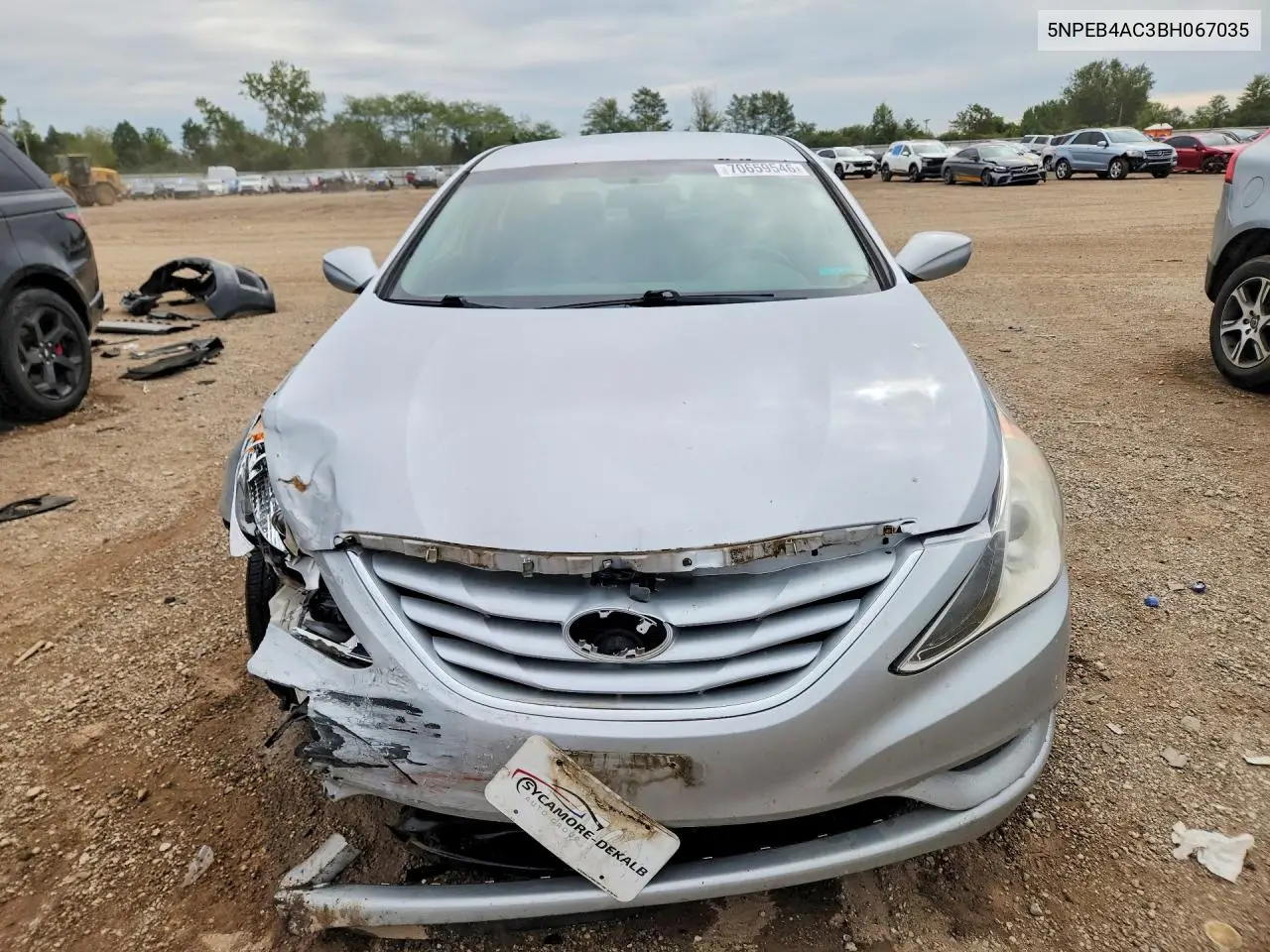 2011 HYUNDAI SONATA VIN 5NPEB4AC3BH067035 — фото 5