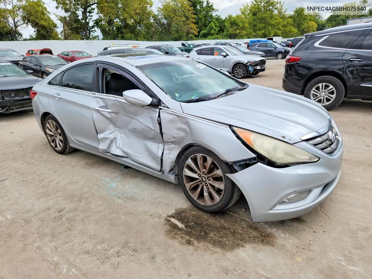 2011 HYUNDAI SONATA VIN 5NPEC4AC5BH075540 — фото 4