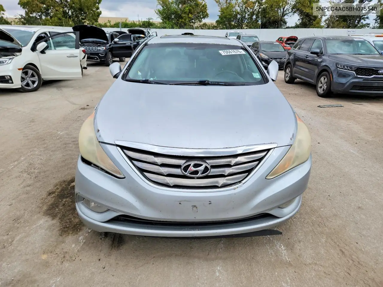 2011 HYUNDAI SONATA VIN 5NPEC4AC5BH075540 — фото 5