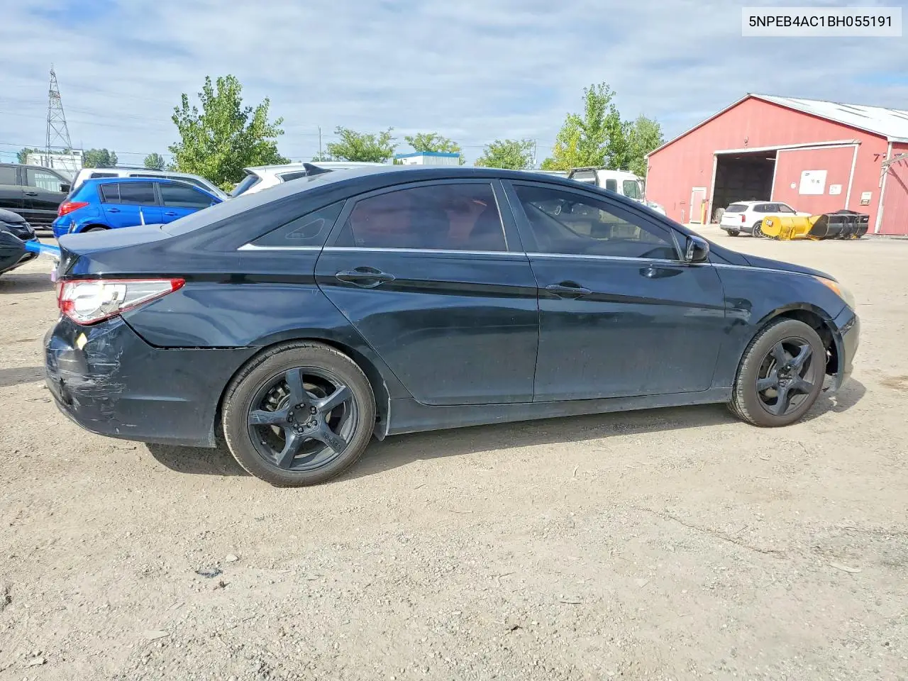 2011 HYUNDAI SONATA VIN 5NPEB4AC1BH055191 — фото 3