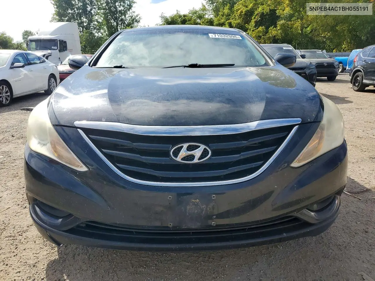 2011 HYUNDAI SONATA VIN 5NPEB4AC1BH055191 — фото 5