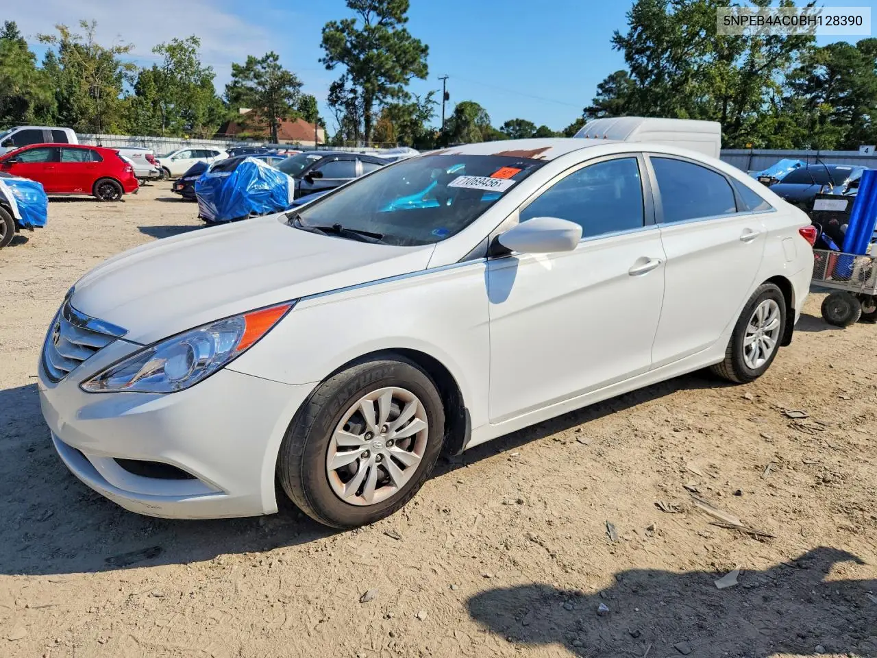 HYUNDAI SONATA 2011, VIN 5NPEB4AC0BH128390