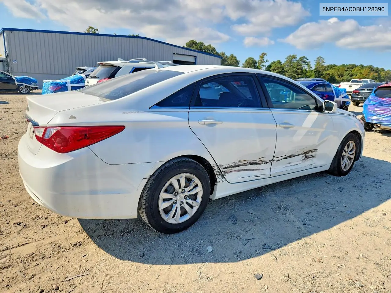 2011 HYUNDAI SONATA VIN 5NPEB4AC0BH128390 — фото 3