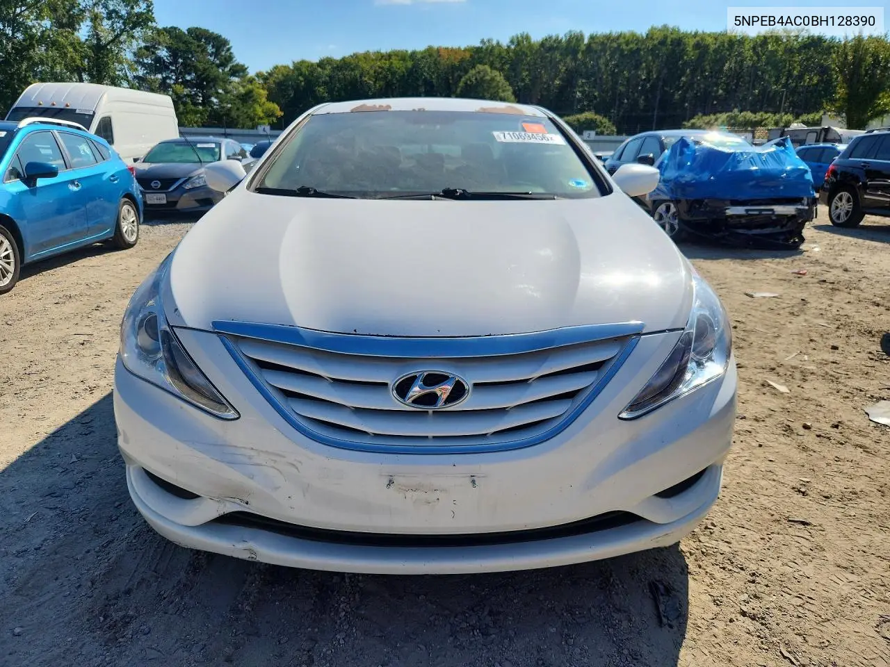2011 HYUNDAI SONATA VIN 5NPEB4AC0BH128390 — фото 5