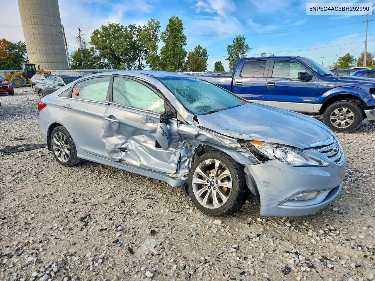 2011 HYUNDAI SONATA VIN 5NPEC4AC3BH292990 — фото 4