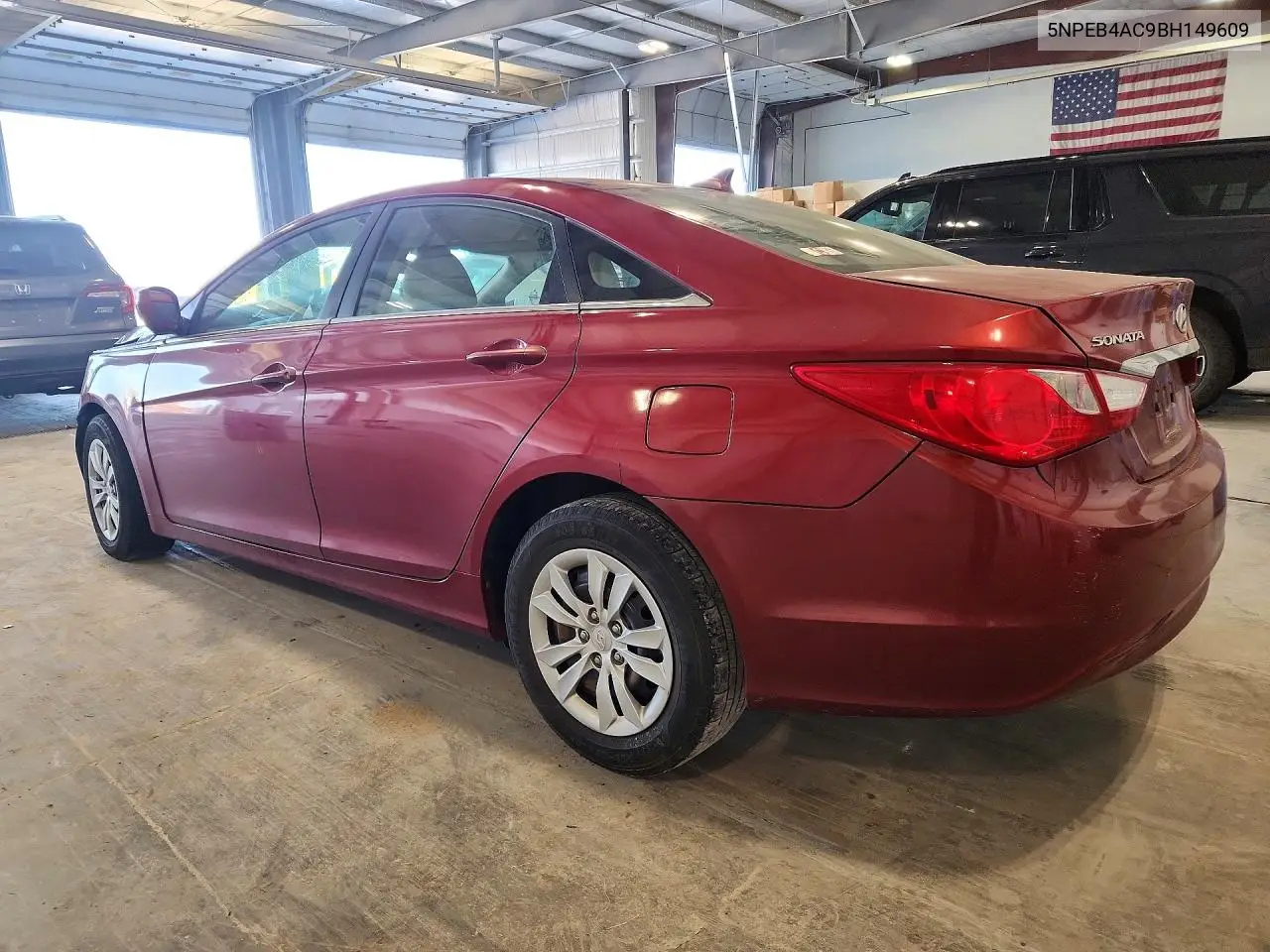 2011 HYUNDAI SONATA VIN 5NPEB4AC9BH149609 — фото 2
